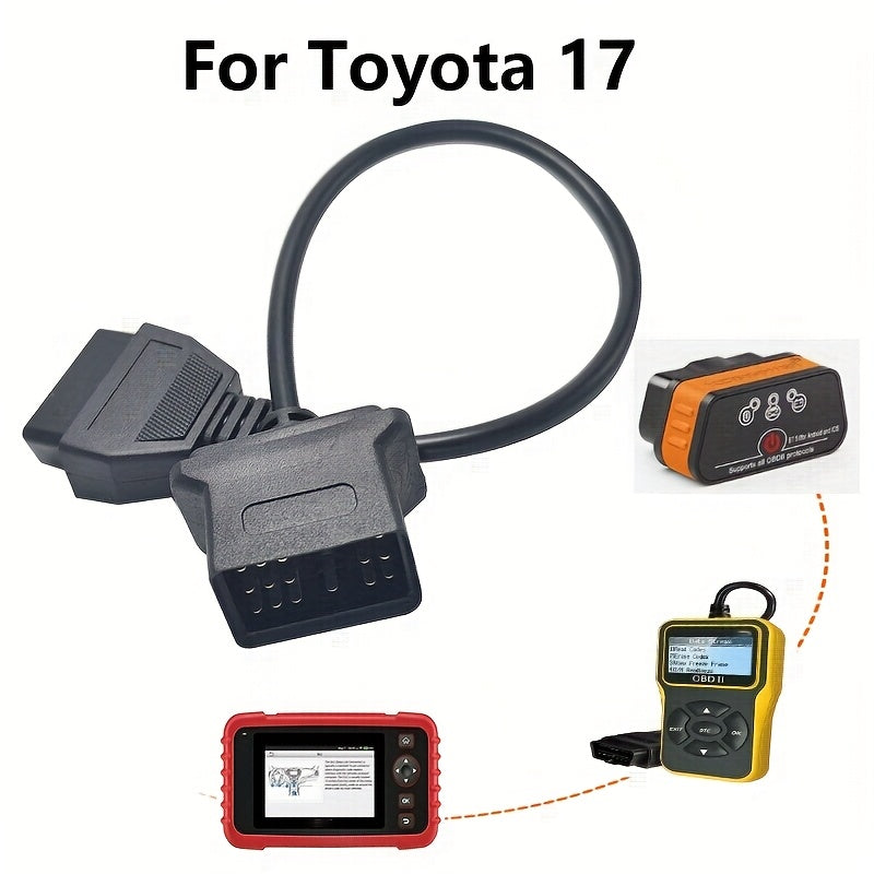 OBD1 to OBD2 Adapter Cable 7 Pin 10 17 20 22 30 Pin Vehicle Diagnostic Connector