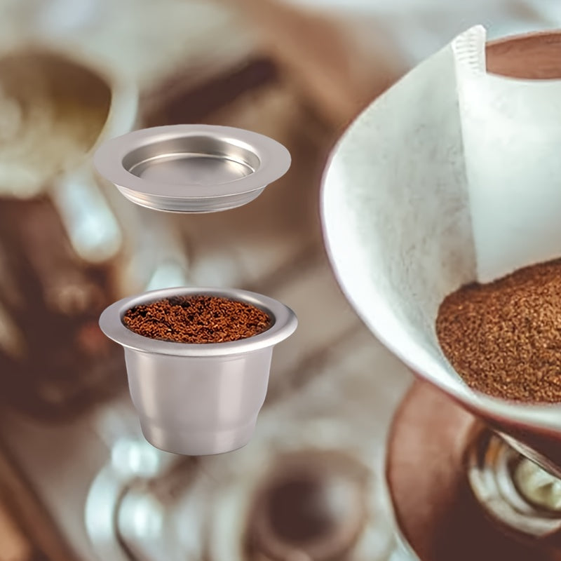 Uy baristalari uchun qayta ishlatiladigan zanglamaydigan po'latdan yasalgan Nespresso qahva kapsulasi