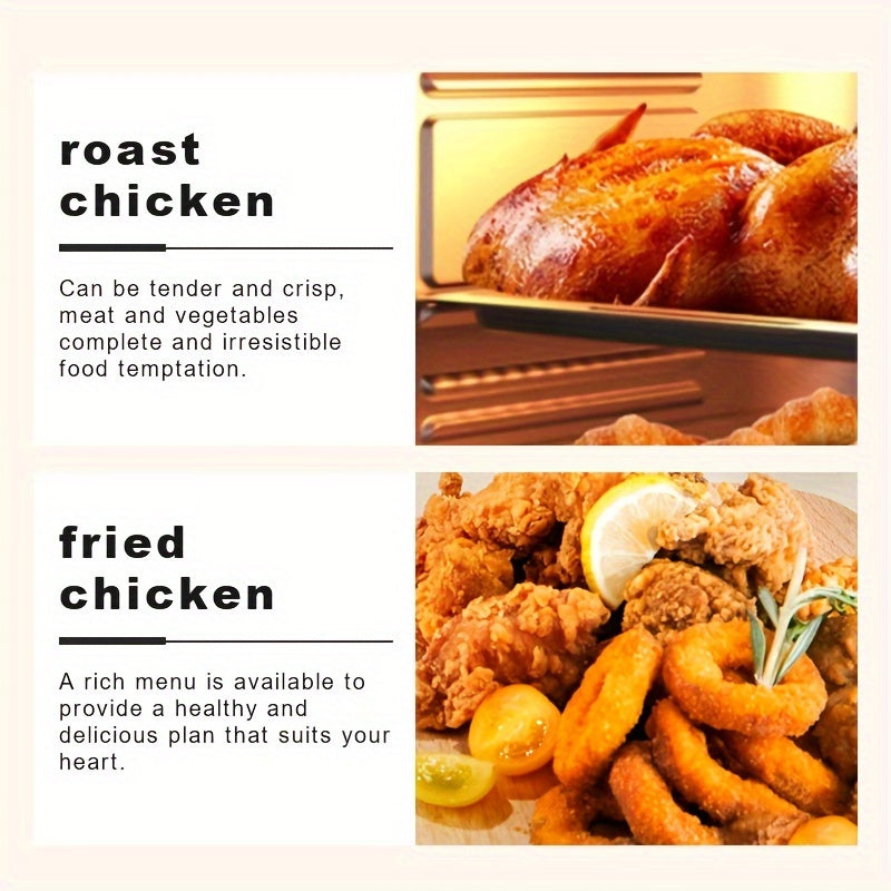 Katta hajmli va yopishmaydigan panaga ega ko‘p funksiyali havo qovurish moslamasi.