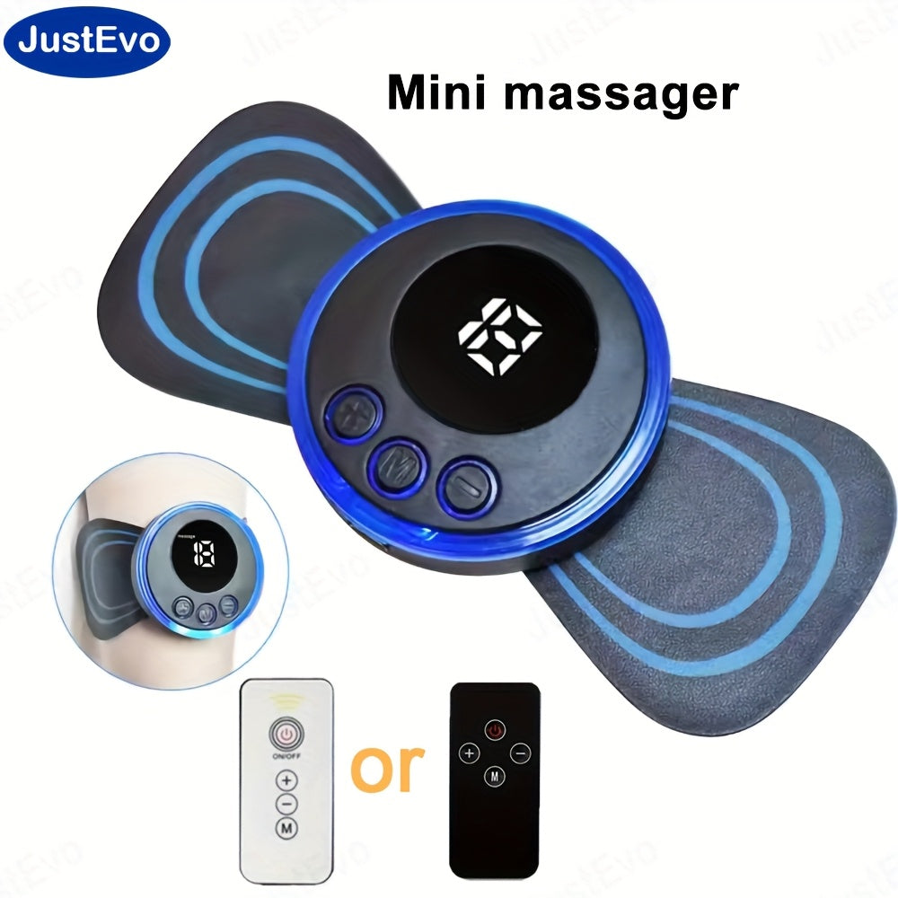 JustEvo EMS Mini bo'yin massajchisi, massaj plitkasi va portativ massajchi uyda va harakatda mukammal tana bo'shatuvchilardir.