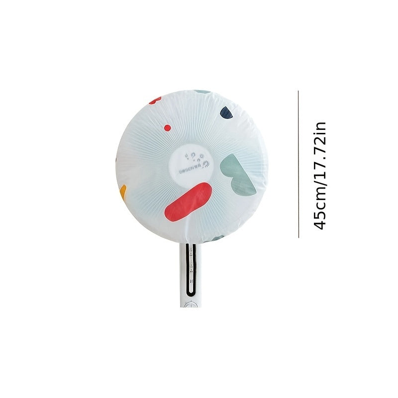 2 dona Kamalak naqshli elastik plastmassa ventilyator chang qoplami, universal uy foydalanishi uchun, quvvat talab qilinmaydi, yengil va portativ