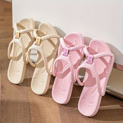 Women’s Light Pink EVA Flip-Flops Non-Slip Adjustable Sandals for Travel