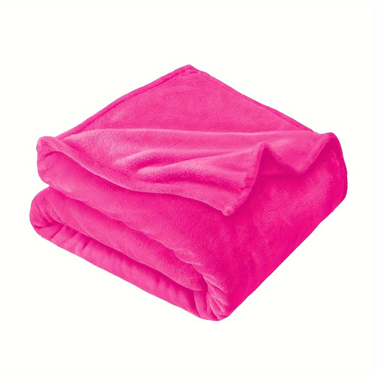 Soft Thick Solid Color Throw Blanket for Couch Sofa Bed Camping Travel