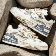 Casual Skate Shoes for Men and Women Low Top Breathable Fabric Sole Non-Slip Outsole