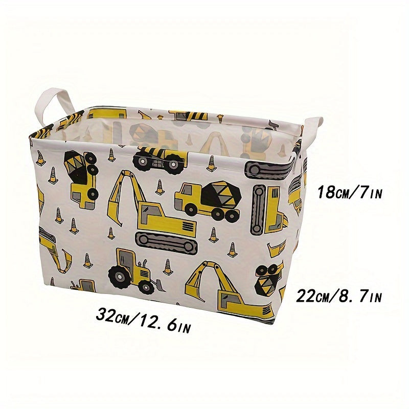 cesta de lavandería de lona impermeable con asas para ropa, juguetes y organización del hogar