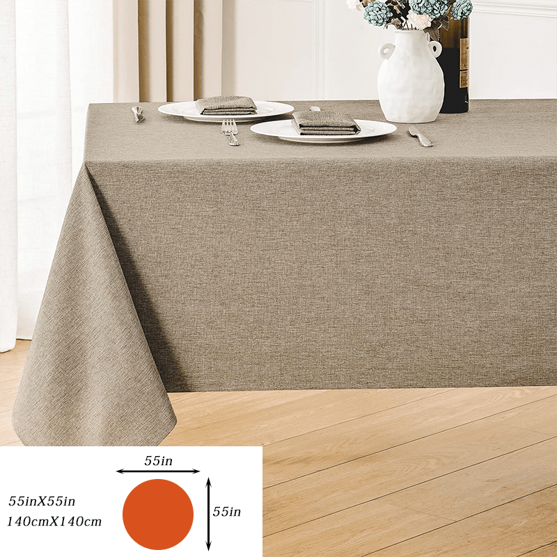 Polyester Modern Tablecloth for Dining Room Decor