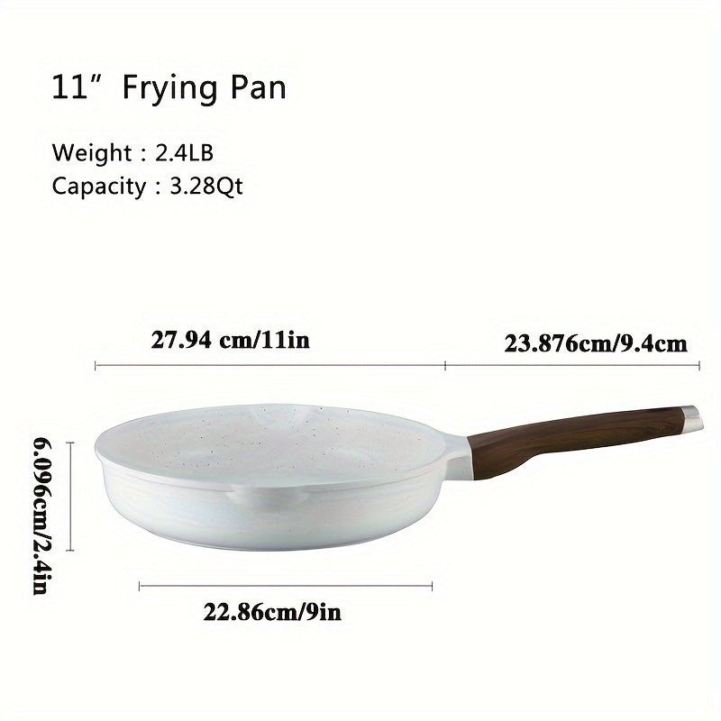 Juego de utensilios de cocina de 16 piezas, ollas antiadherentes, olla de hierro fundido, freidora de aceite, olla para guisos y fideos