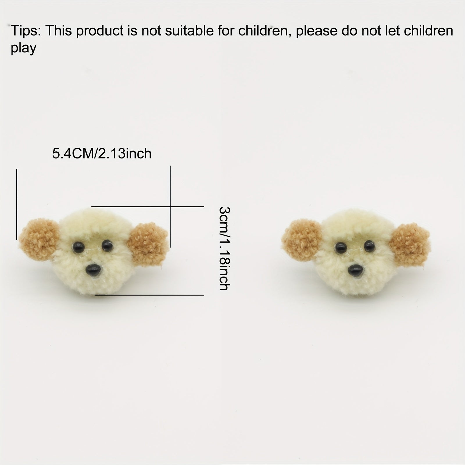 2Pcs Plush Teddy Dog Shoe Lace Charms Animal Shoe Decorations for DIY Accessories