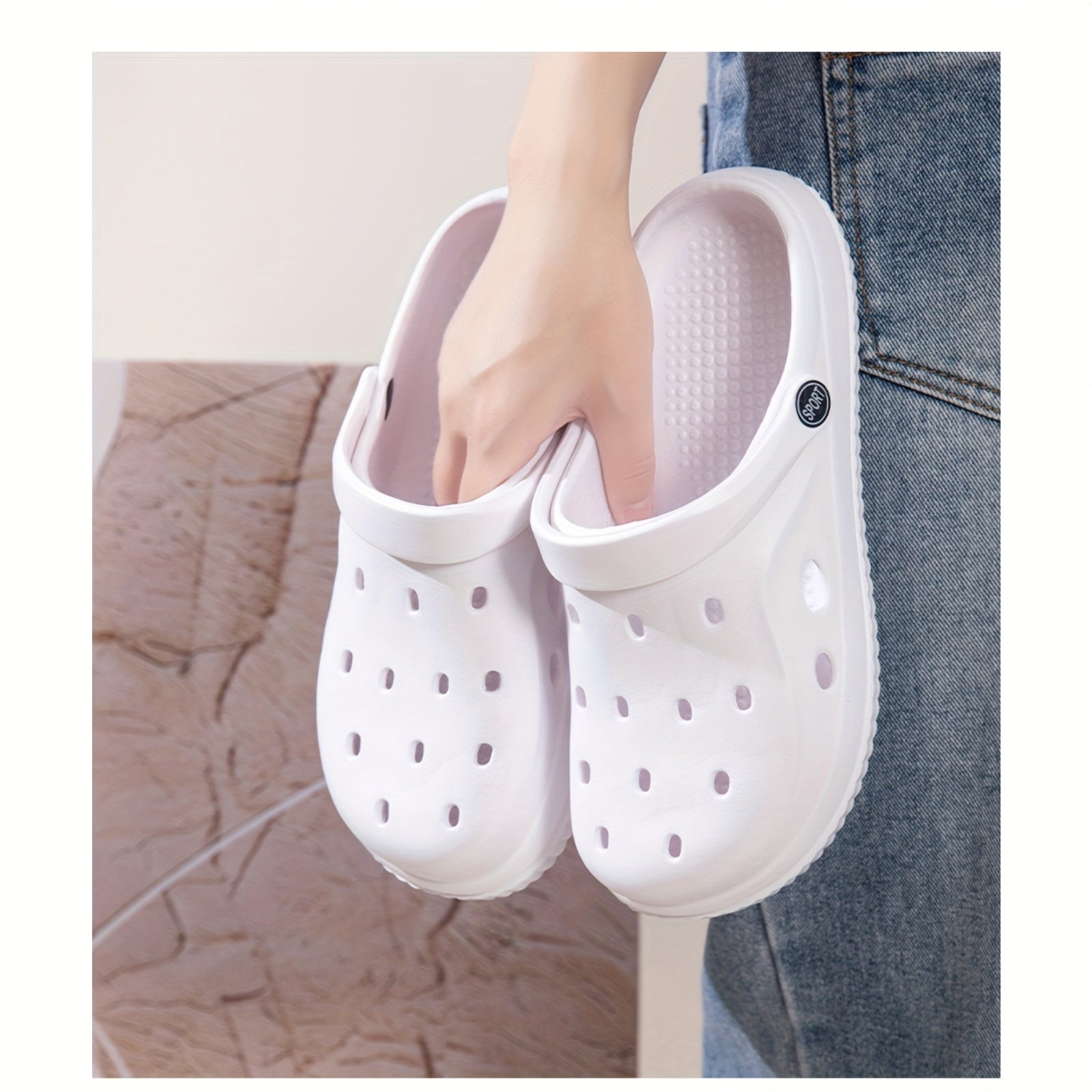 Uniseks EVA klogs yengil, sirpanmaydigan ichki va tashqi sandal