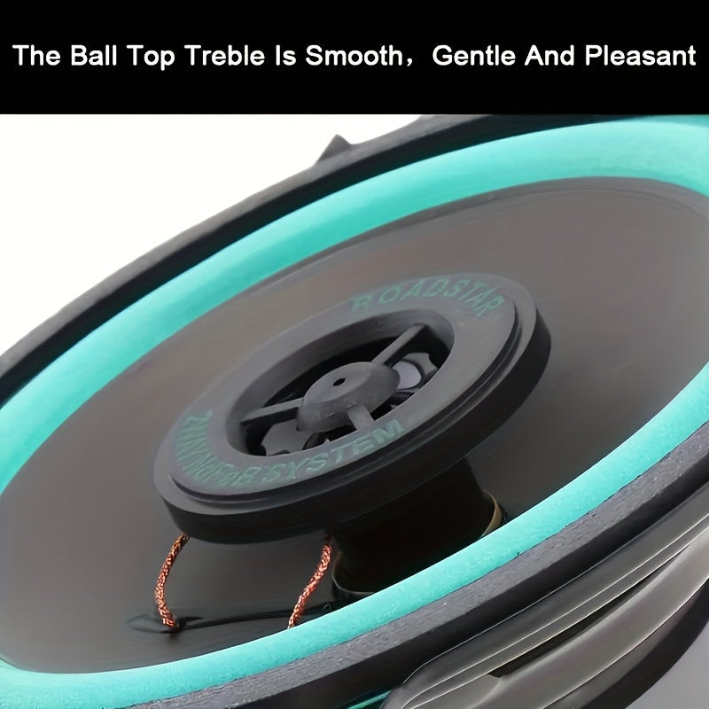 Car Coaxial Speaker 12.7cm 100W Green Full Range for Door Replacement