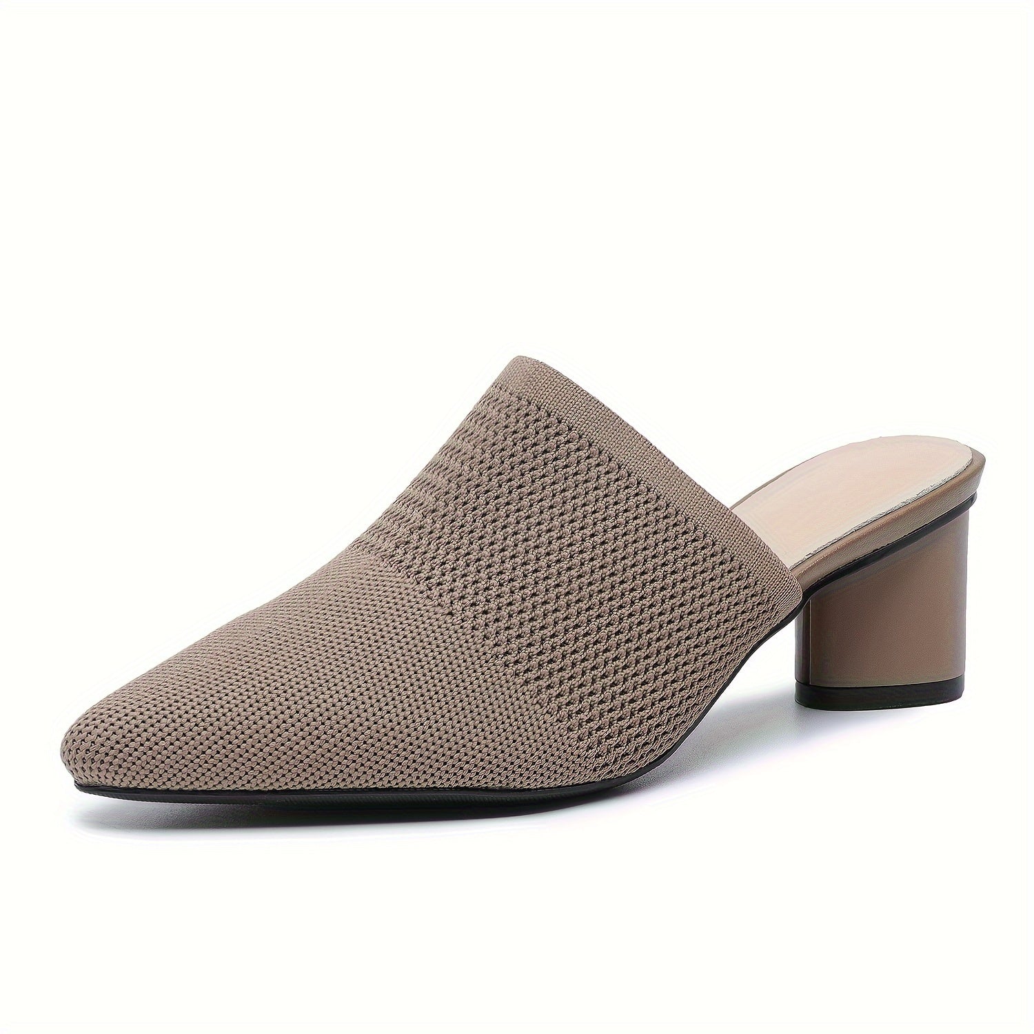 Women's Fabric Pointed Toe High Heels Casual Shoes Large Sizes