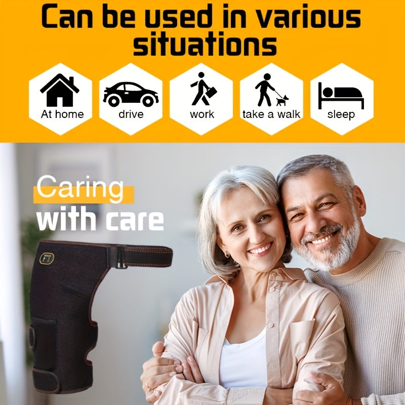 Uniseks isitiladigan bo‘yinning va sonning qoplamasi, karbon tolasi - vibratsiyali massaj, sozlanadigan harorat