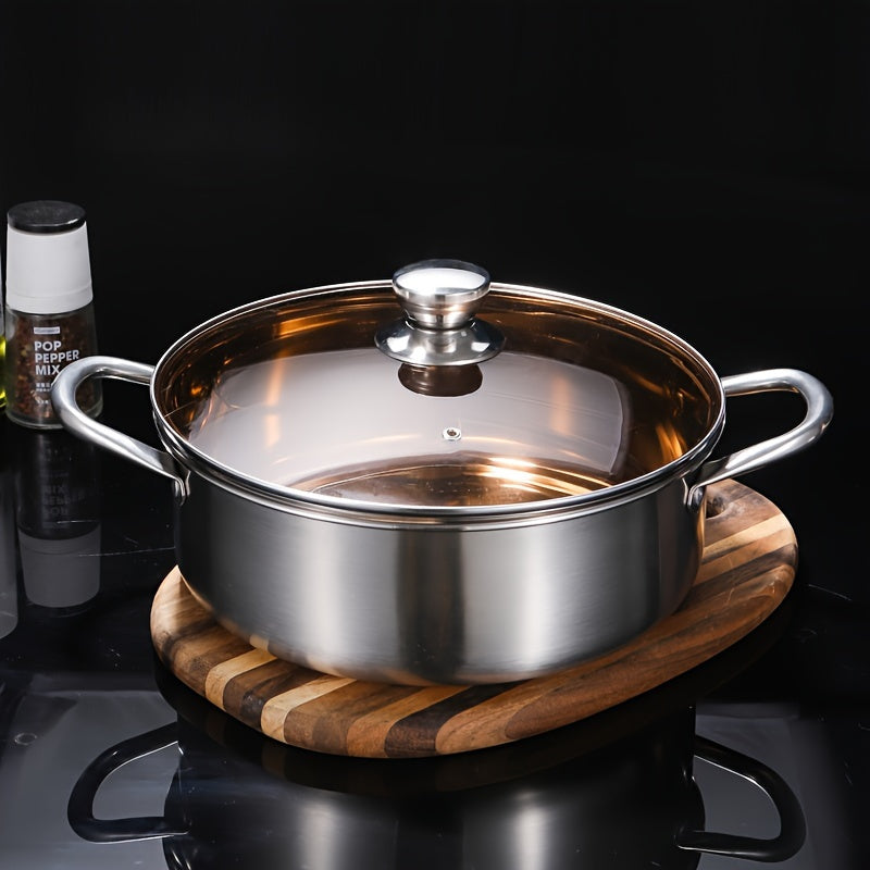 Stainless Steel Hot Pot Set Durable Extra-Thick Cooking and Soup Pots