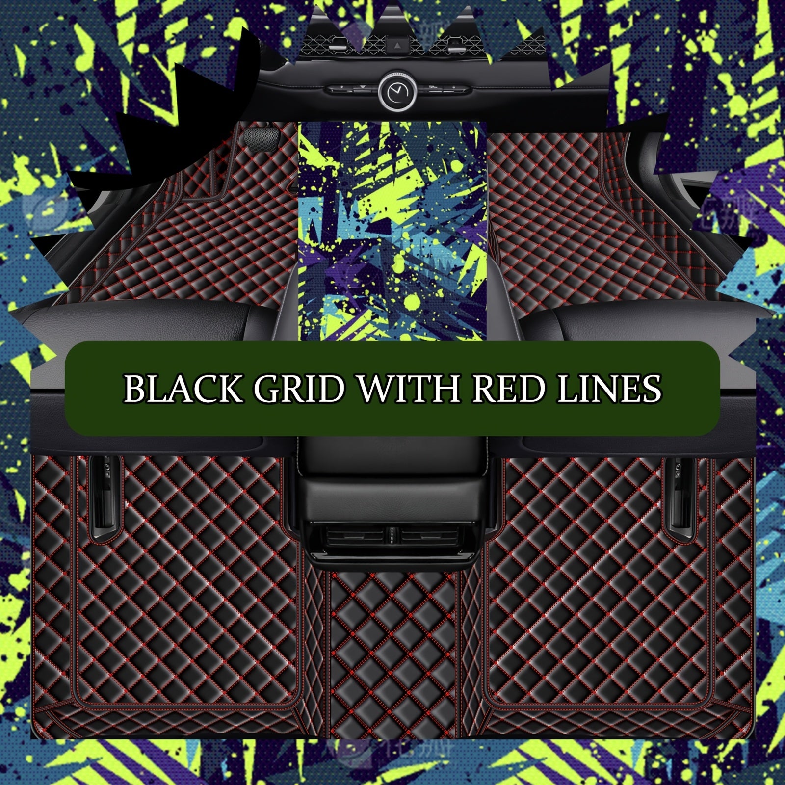 Car Floor Mat Waterproof Dustproof PU Leather for EV 2021-2023