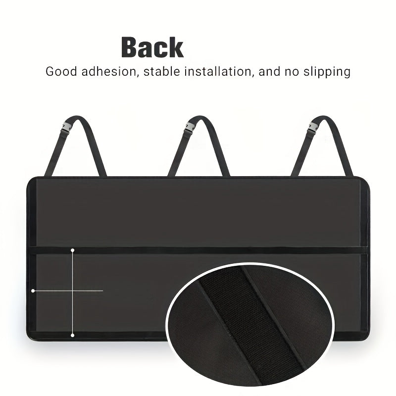 Organizador de almacenamiento para coche de poliéster multifunción para asiento trasero y maletero