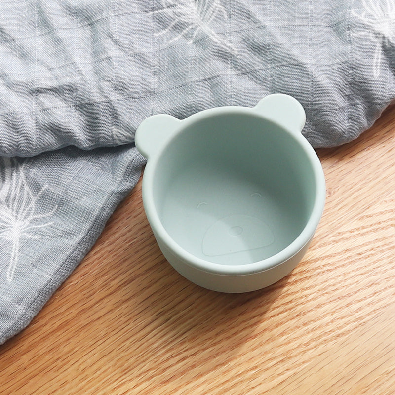 Silicone Baby Food Bowl BPA-Free Non-Toxic Toddler Feeding Tableware