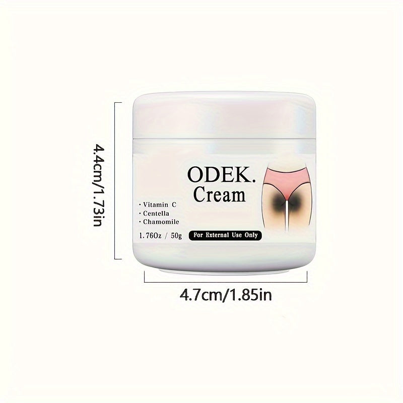 ODEK Radiant Glow Body Cream- 50g, Hidi yo'q, Qo'ltiq va Intim joylar uchun namlovchi losyon, Barcha teri turlari uchun mos.
