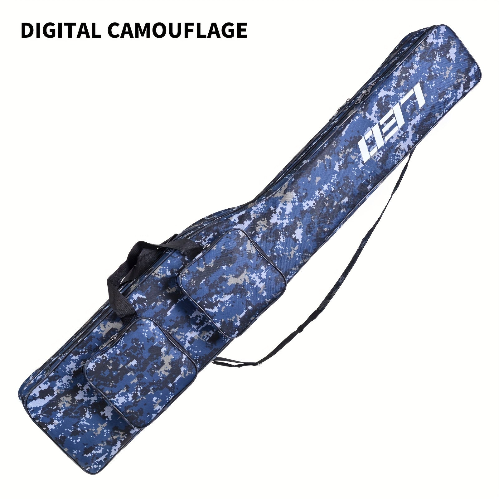 130sm/4.27ft Portativ baliq ovlash tayoqchalari va bobinlarni saqlash uchun tashkilotchi. Sayohat baliq ovlash asboblari uchun ikki qatlamli mustahkam Oksford saqlash sumkasi.