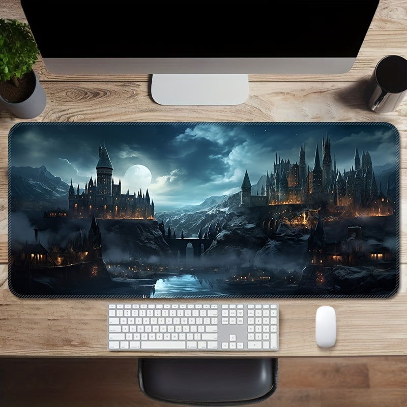 Large Extended Gaming Mouse Pad Rubber Non-Slip Washable Desk Mat with Precision Edge Stitching
