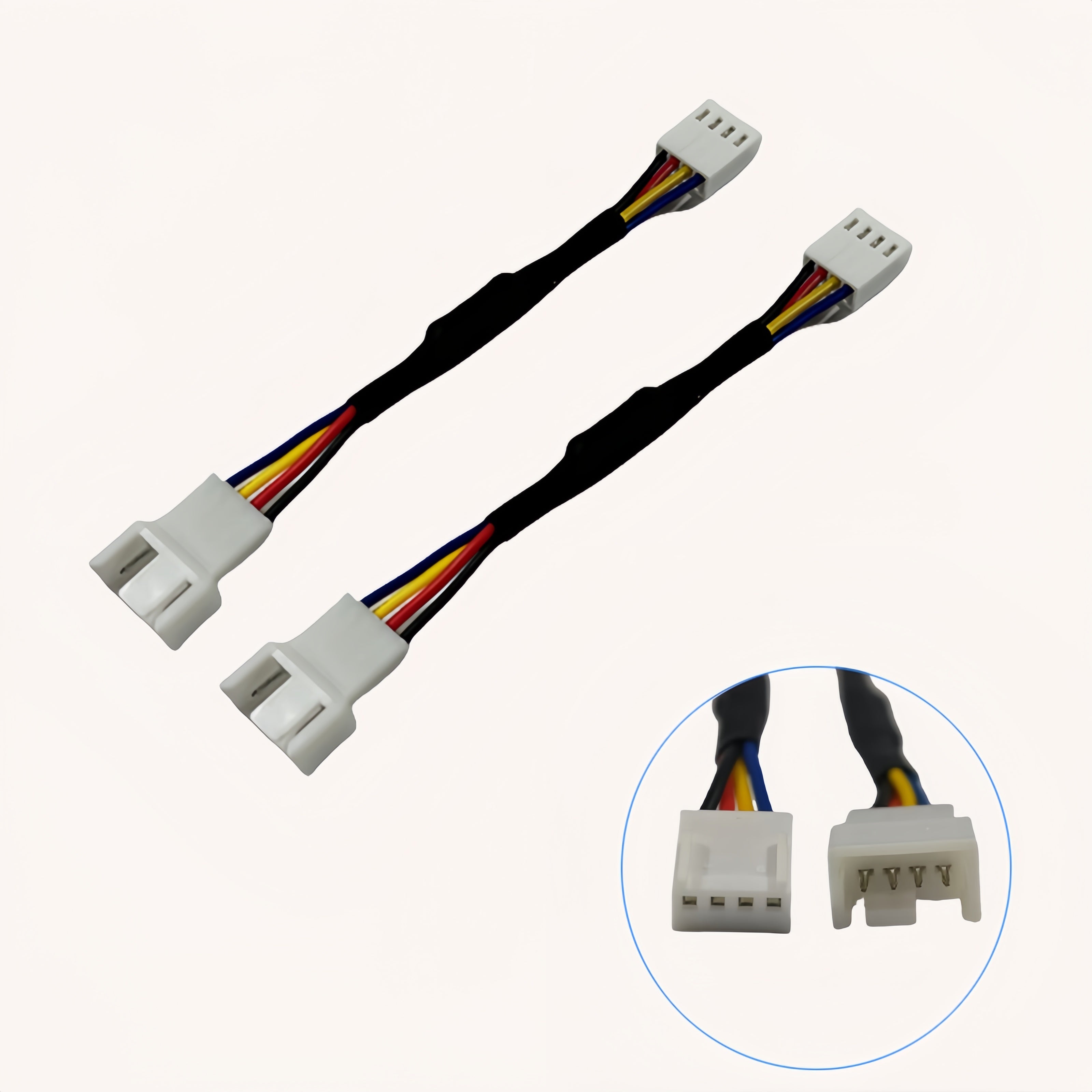 Cable de reducción de velocidad del ventilador PWM 2/4pcs para caja de ordenador, adaptador de corriente de 3Pin 4Pin