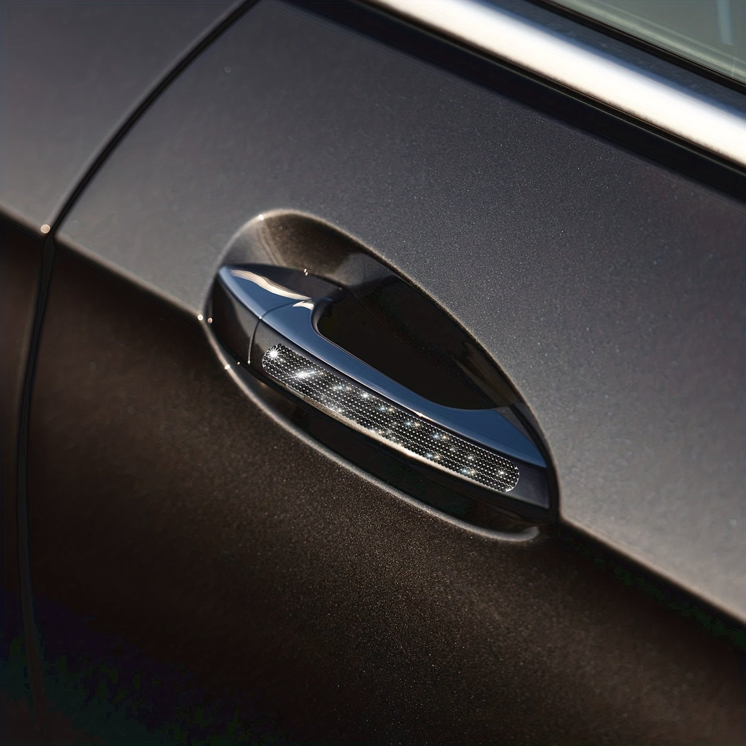 Car Accessories Diamond Stickers for Car Door Handles Anti-collision 8pcs