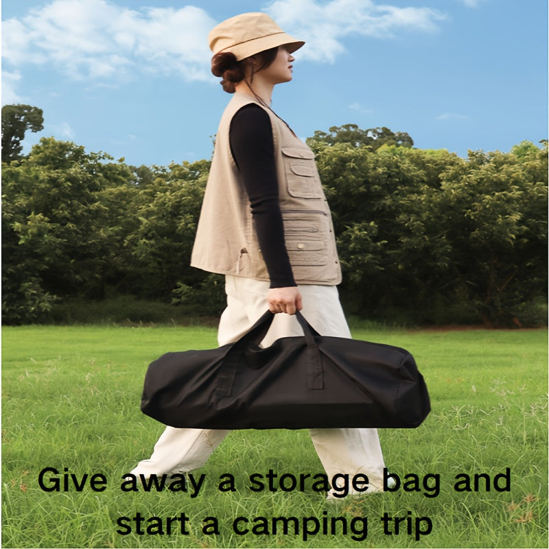 Carbon Steel Outdoor Folding Table with Storage Bag for Camping Fishing Parties and Garden