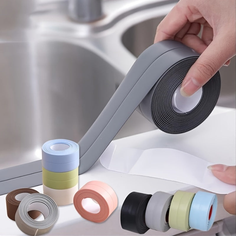 Waterproof PVC Caulk Tape for Kitchen and Bathroom Gap Sealing Edge Protection 2m