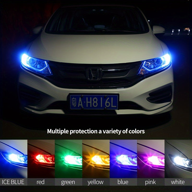 2pcs T10 W5W W16W LED Car Lights Dual-Color 3030 8SMD Canbus Error-Free