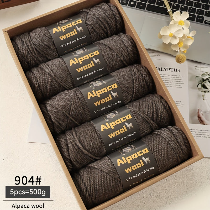 Multicolored Alpaca Wool Yarn 500G Thick Knitting Needles for Autumn Winter Projects