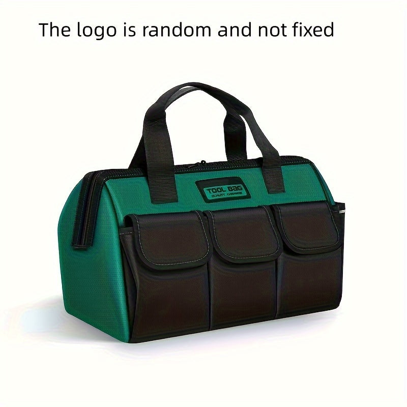 Waterproof Canvas Tool Bag for Woodworking and Maintenance Tools Green