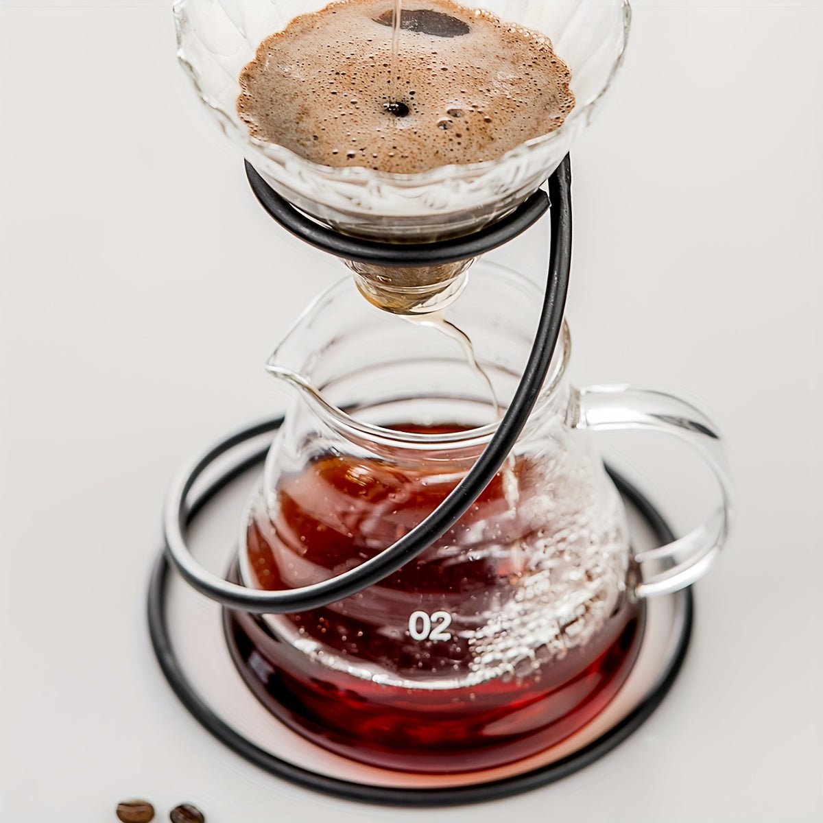 Soporte para filtro de hierro para cafeteras de goteo, soporte clásico para café, no eléctrico