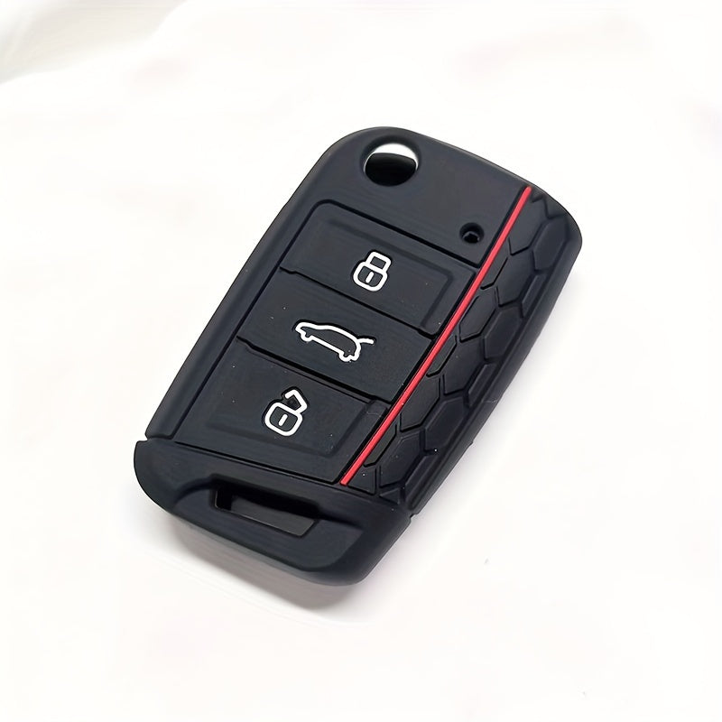 Silicone Car Key Fob Cover for Universal Remote Control Durable Protective Accessory