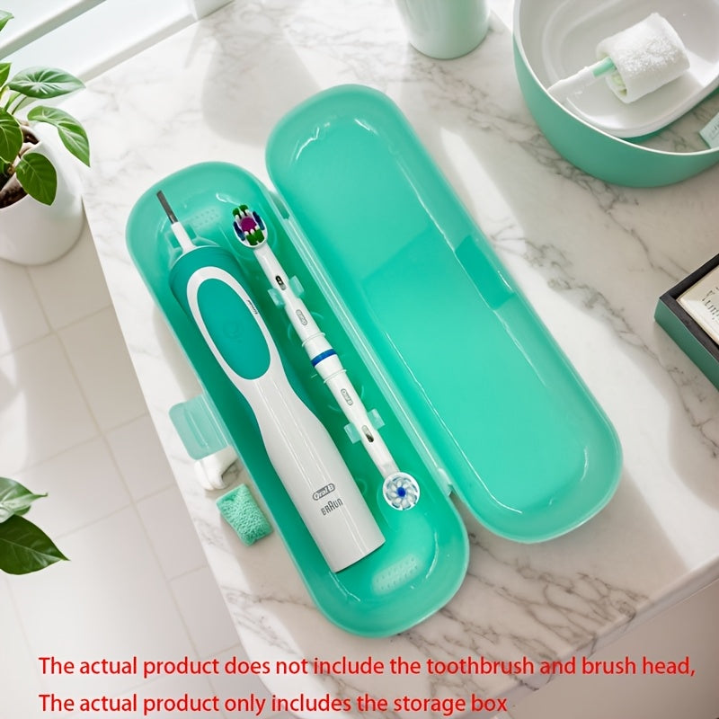 Universal Electric Toothbrush Storage Box Emerald Green Plastic Case