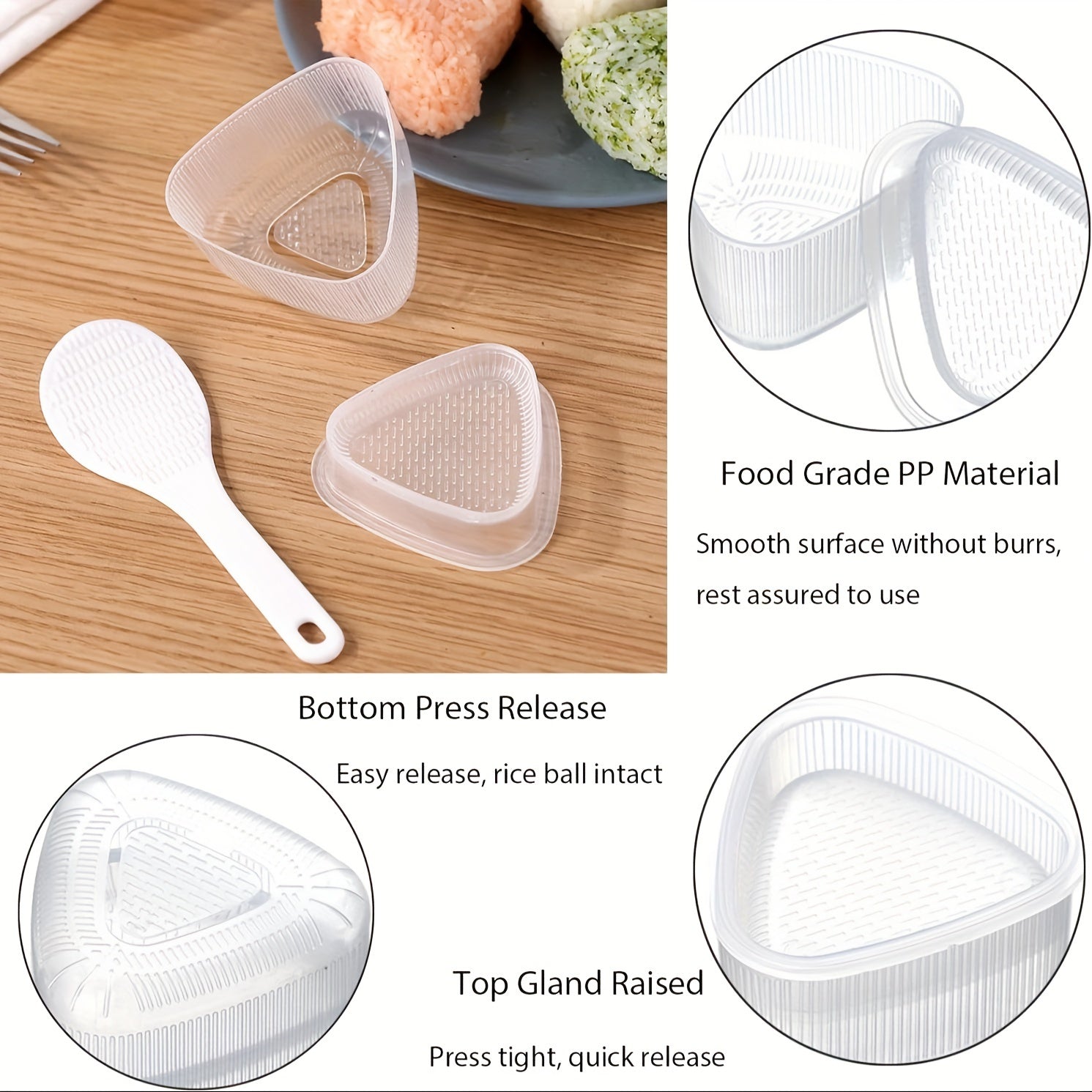 Set of 5 or 6 Rice and Vegetable Sushi Mold Kits for DIY Bento Lunches Kitchen Accessories