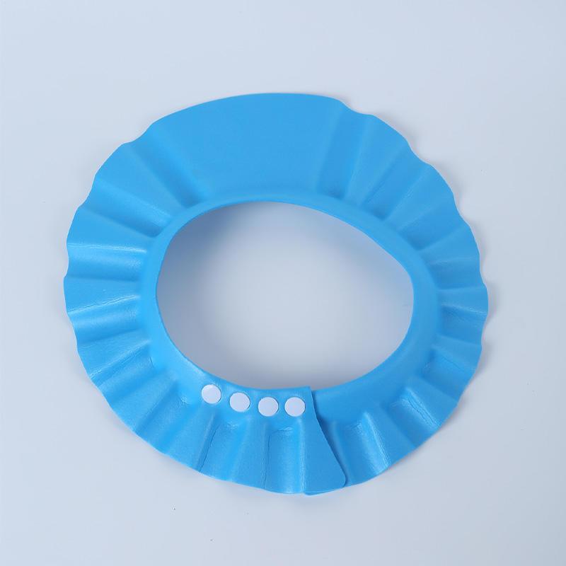 Adjustable Baby Shampoo Cap Pink Yellow Soft Polyester Eye and Ear Protection