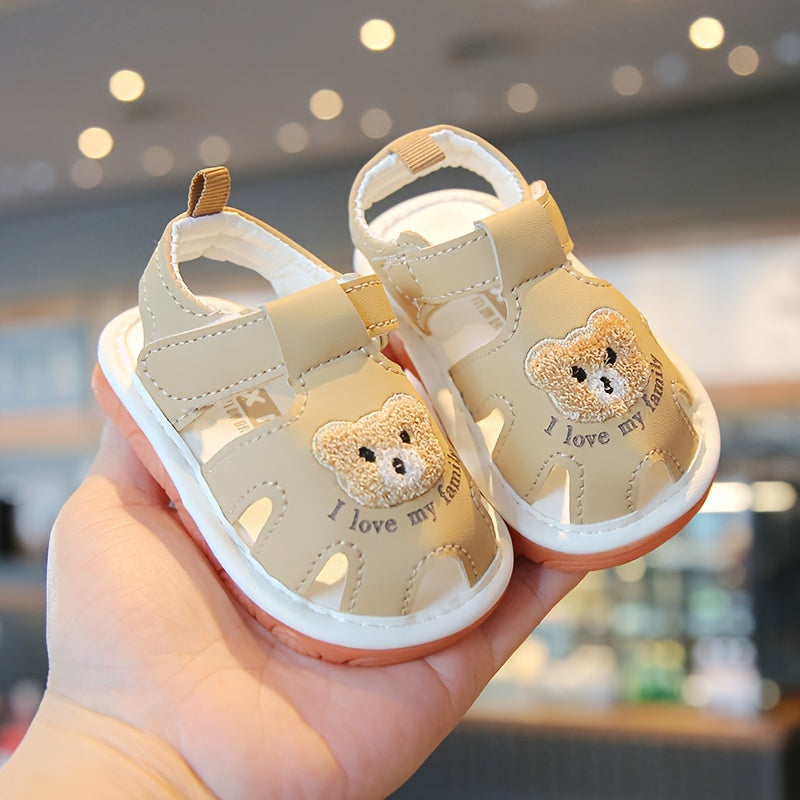 Children's Toddler Girls Boys Sound Effects Cartoon Bear Breathable Non-slip Sneakers