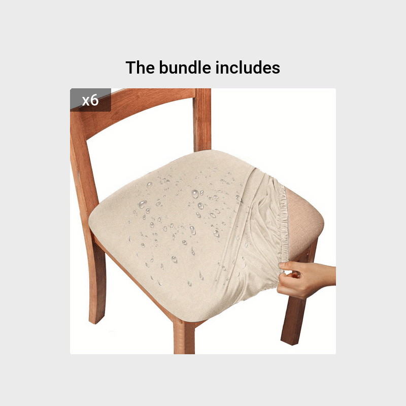 1 dona oshxona stulining o'rindiq qopqog'i, elastik bog'ichlar bilan.