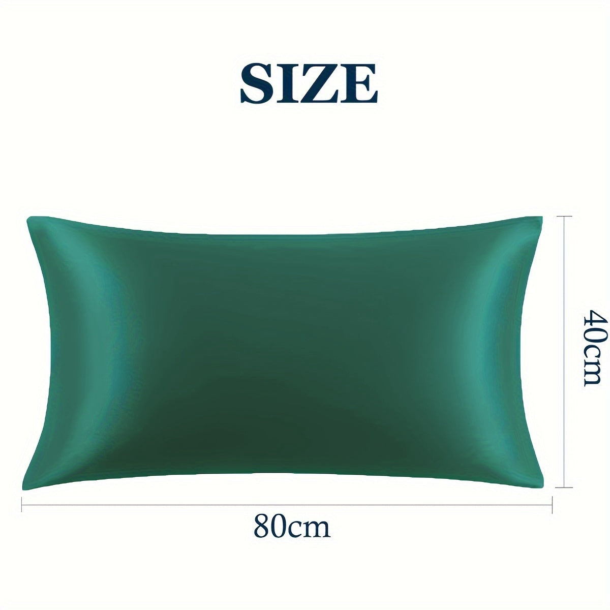 Set of 2 Satin Pillowcases with Zipper Closure, Gentle on Hair and Skin