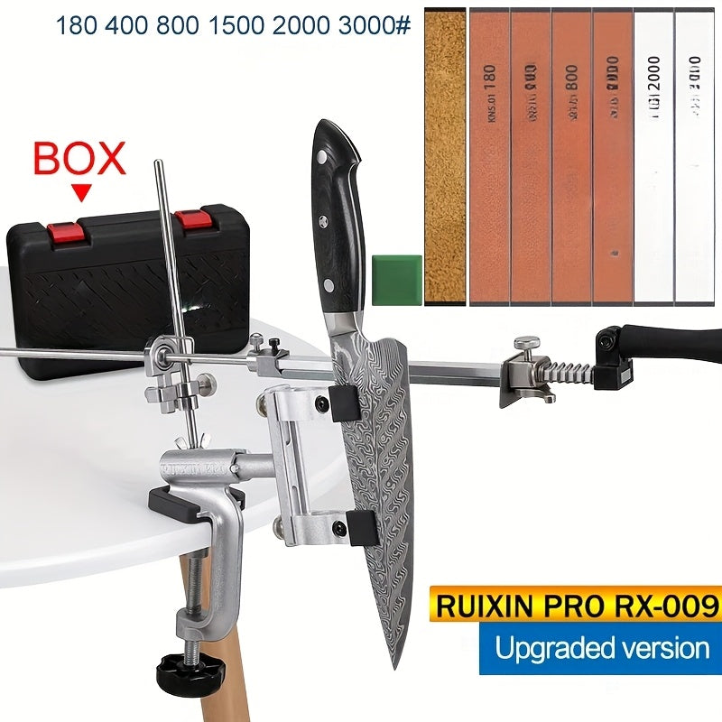 Professional Diamond Knife Sharpening System with Fixed Angle Leather Craft Knife Sharpener, Stainless Steel Construction, Non-Electric, Battery-Free