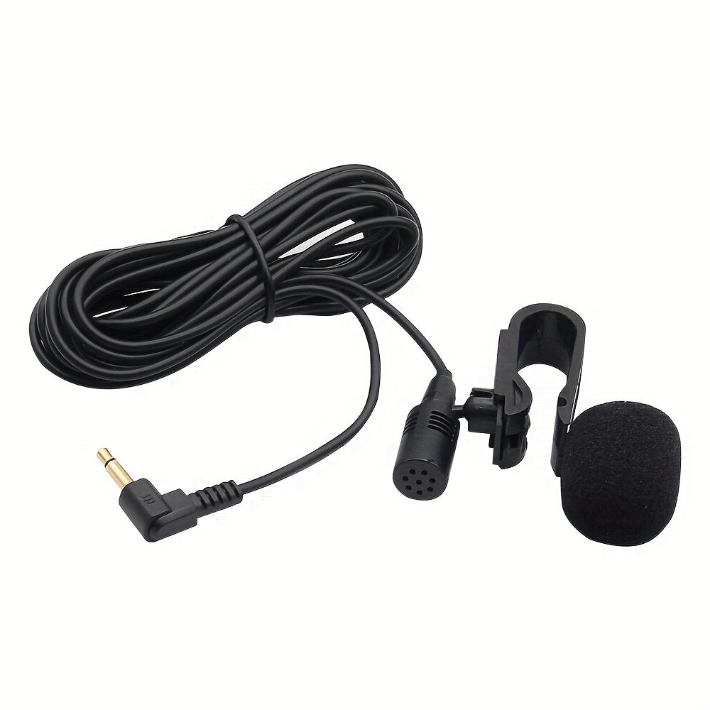 Wired Car Microphone with 3.5mm Clip Jack for Streaming and Audio Systems