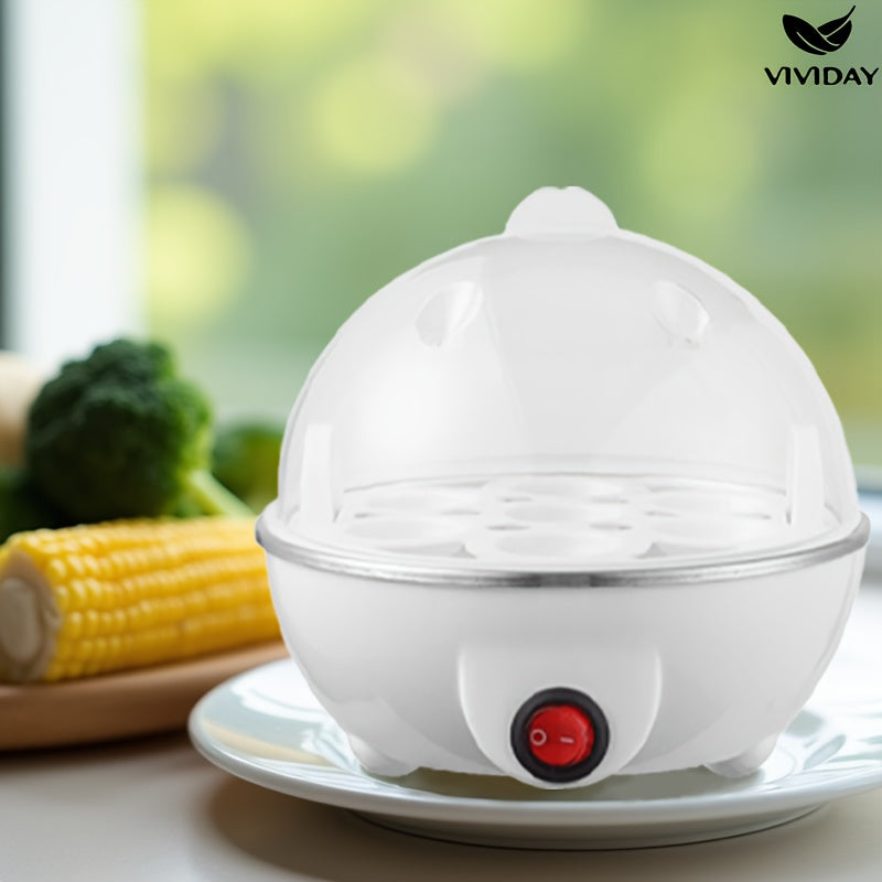 Egg Cooker with Visual Window One-Touch Switch Auto Power-Off Mini Heating Multi-Functional 220V