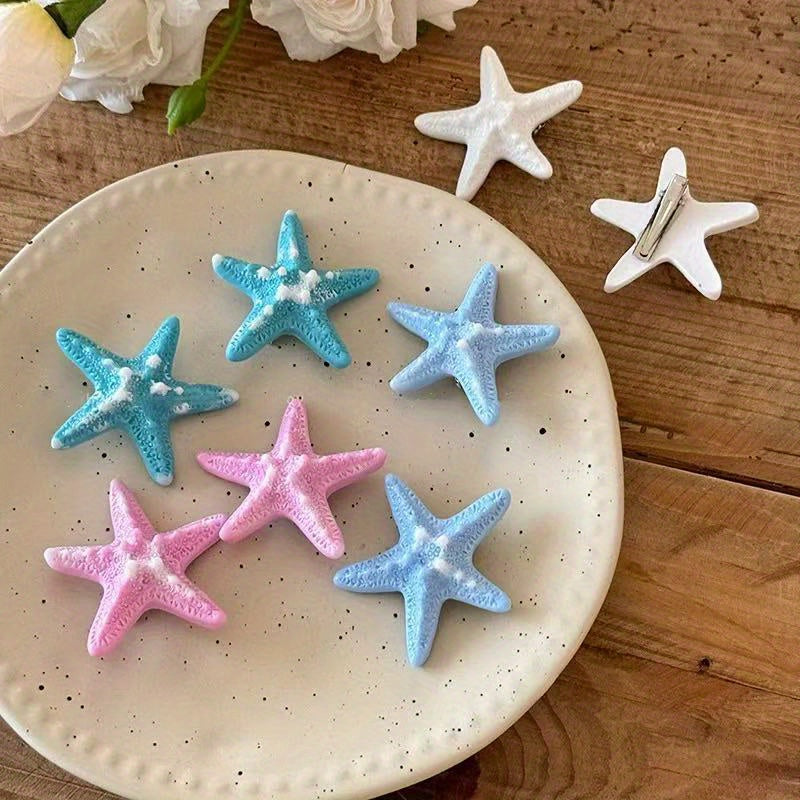 9PCS Ocean Resin Starfish Shell Shoe Charms for DIY Slippers Phone Case Craft