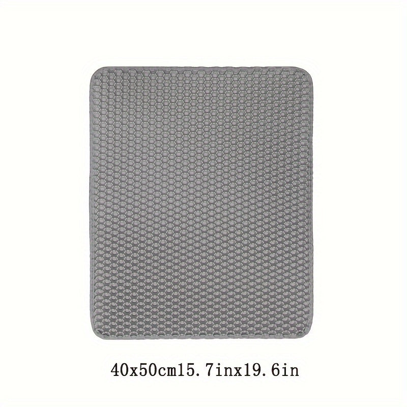 Double Layer EVA Cat Litter Mat Non-Slip Waterproof Large