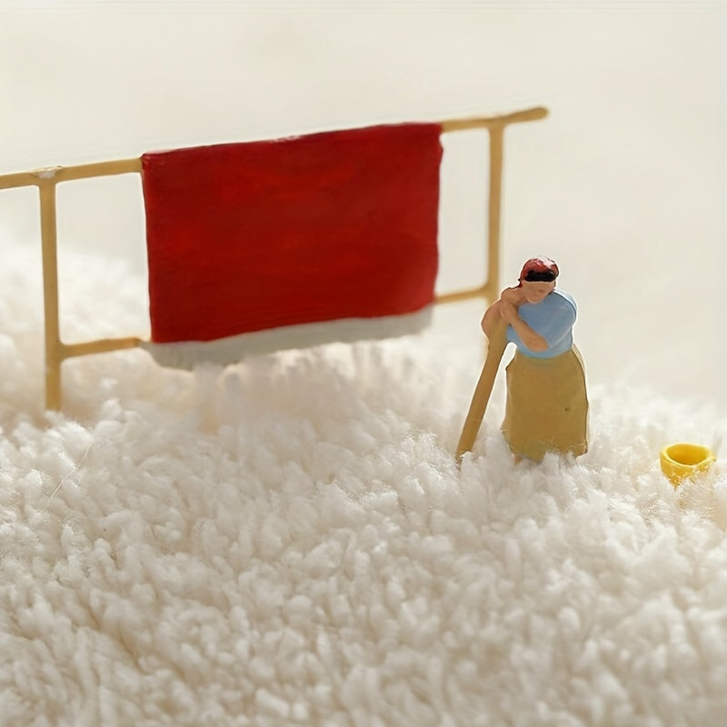 Cartoon Animal Area Rug Imitation Cashmere Thickened Floor Mat Play Mat for Bedroom and Kids Room