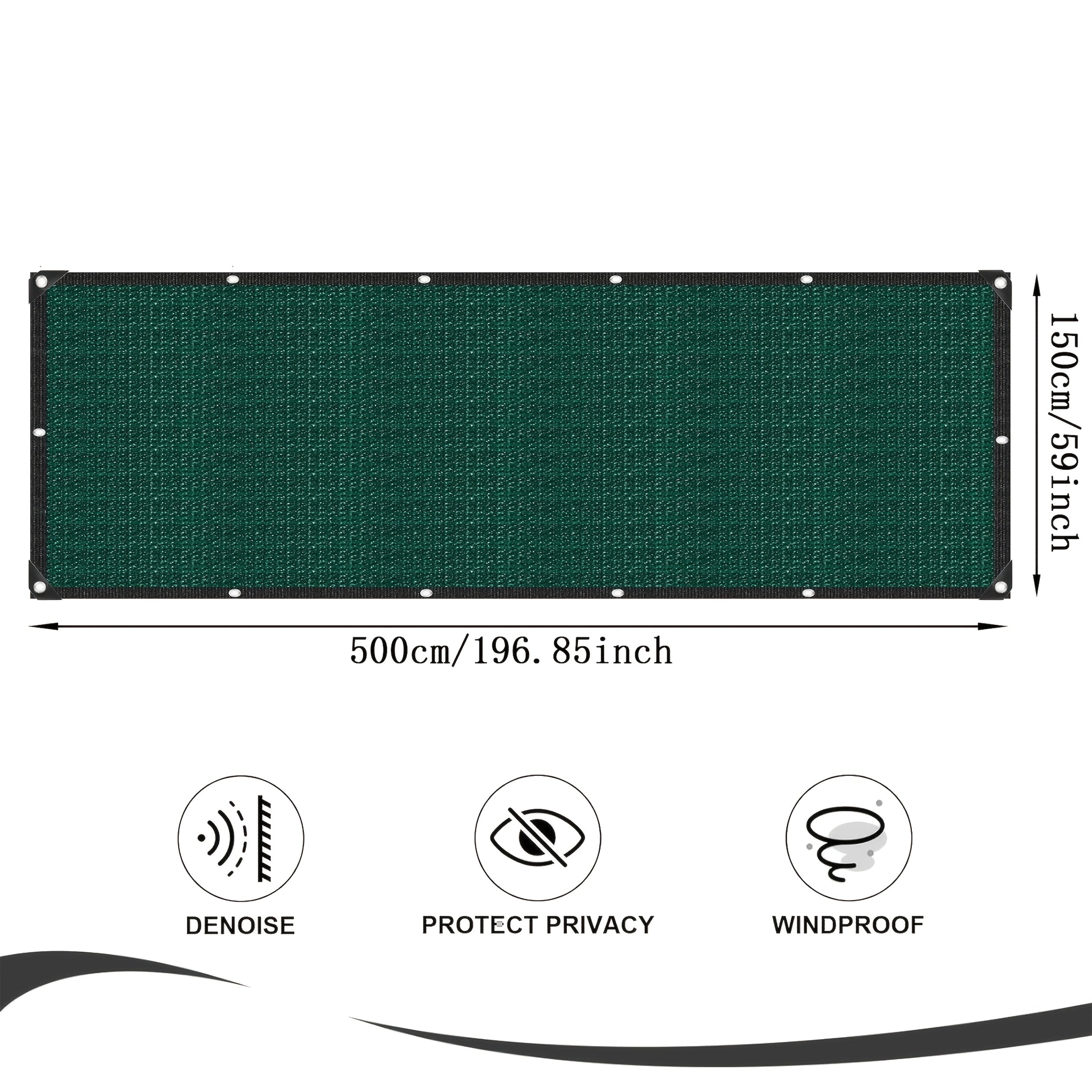 Polypropylene Privacy Screen with Grommets UV Protection Indoor Outdoor Garden Patio