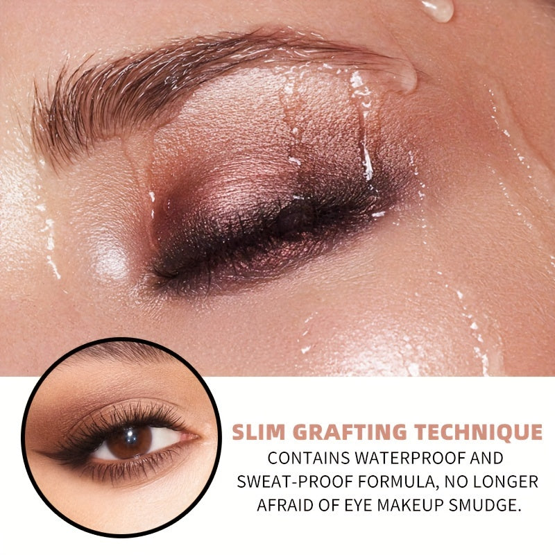 Waterproof 4D Mascara for Voluminous Lengthened Lashes Black Non-Caking Easy to Remove