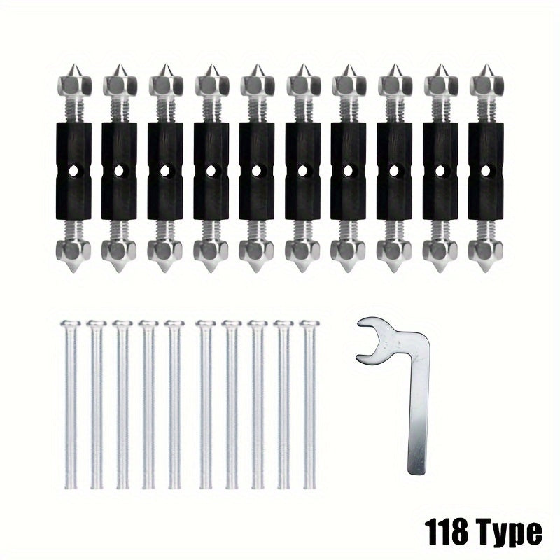 Set of 10 Screws for Switch Sockets Repair Kit Internal Maintenance