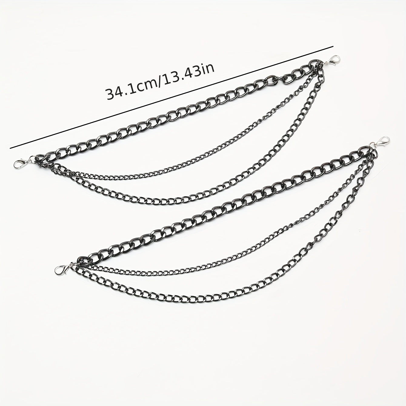 Women's Stainless Steel Chain Ankle Boot Accessories Decorative Jewelry Set