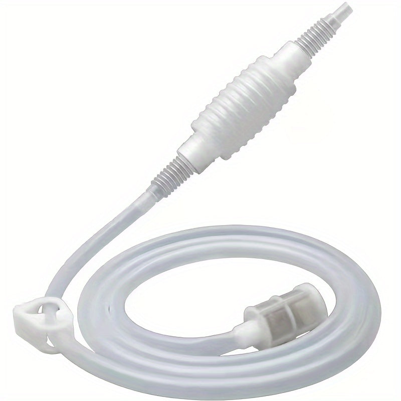 Промышленный винный насос с силиконовой трубкой и сифоновым фильтром для смены воды в аквариуме.