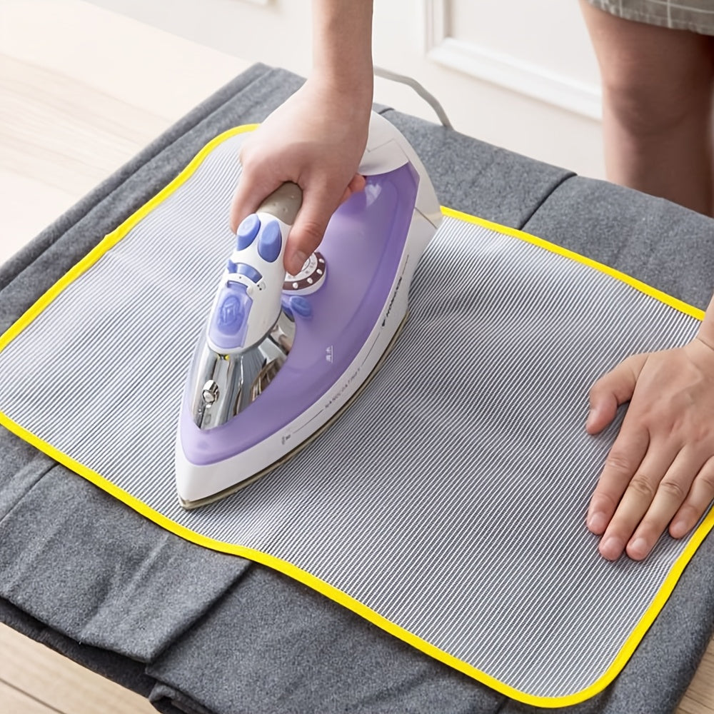 Himoya kiyimlari uchun bug'latgich mato - Yuqori haroratga chidamli dazmol taxtasi qopqog'i va kiyimlar uchun 1 dona issiqqa chidamli to'rli dazmol pad, xavfsiz va oson tozalanadigan mato himoyachisi